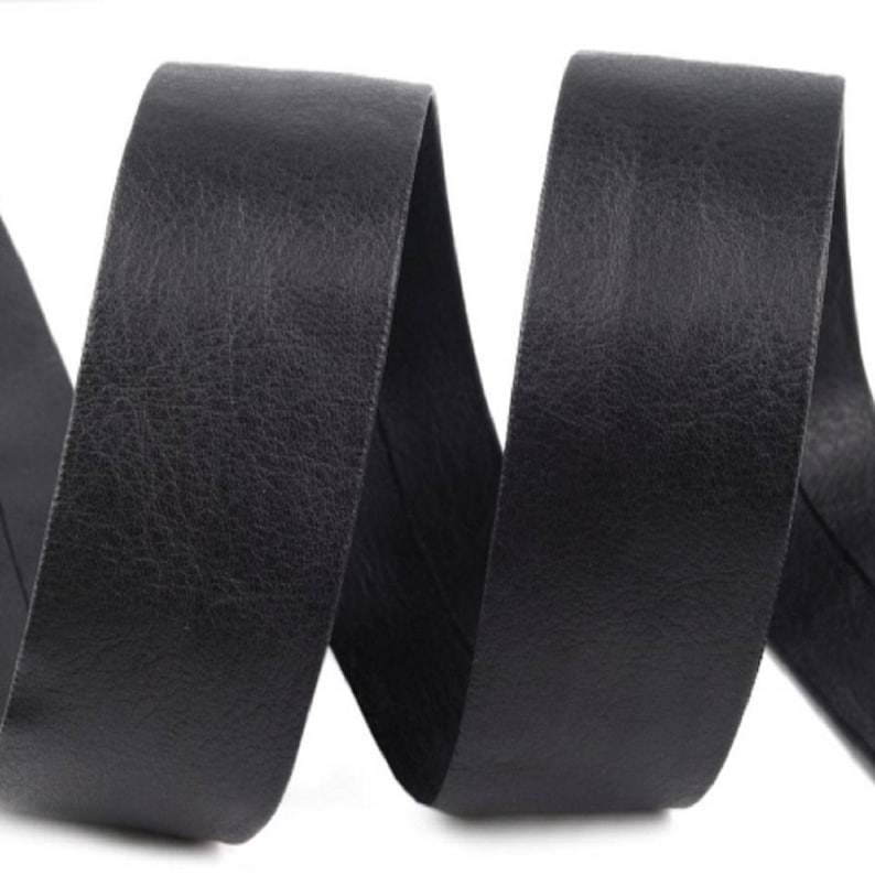 Faux Leather Bias Tape Leatherette 30mm Soft Faux Leather Bias Etsy