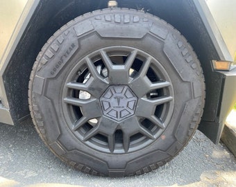 Tesla Cybertruck Wheel Center Caps Custom Logo Available