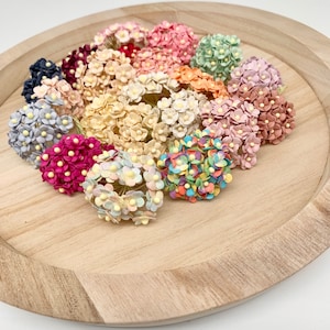20 x Fiori di carta di gelso in miniatura Sweetheart Blossoms - Oltre 20 colori