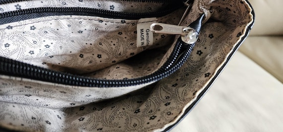 Hand-Tooled Black Leather Backpack, Portuguese Ar… - image 6