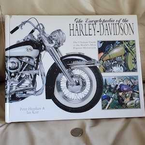 Vintage Book ~ the Encyclopedia of the Harley Davidson ~ by
