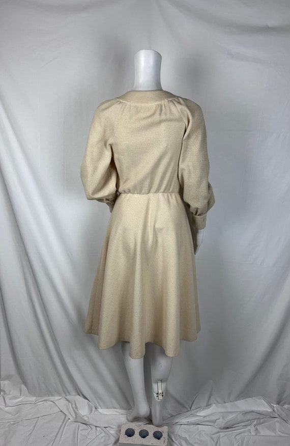 Vintage 1960s/1970s Cream Embroidered Dress