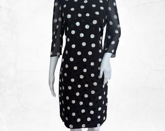 karl lagerfeld dress black and white White collar dress | Black | Women | KARL LAGERFELD main image 1
