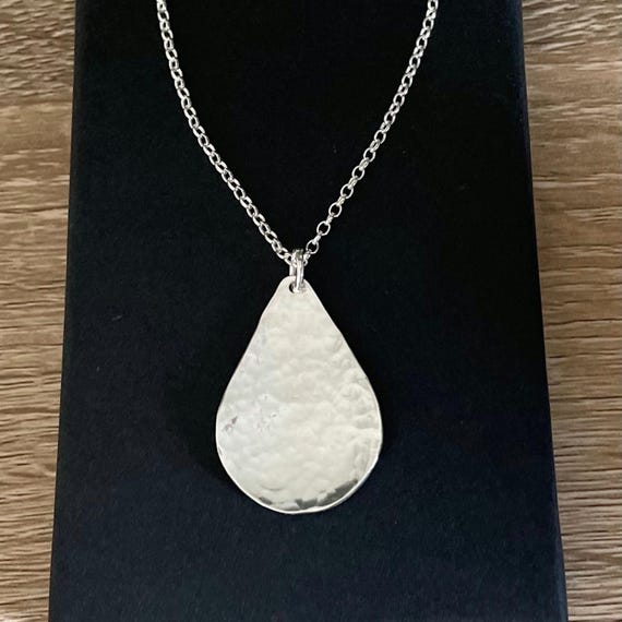 YOSTER ネックレス Drop Necklace SILVER Chain necklace zircon drop pendant Sterling Silver - L