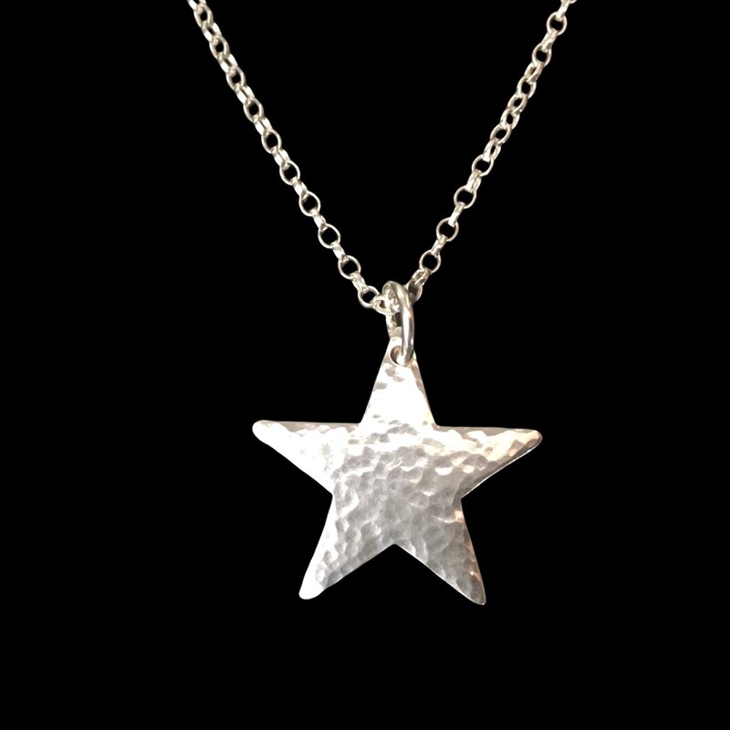 925 Sterling Silver Star Necklace main image 1