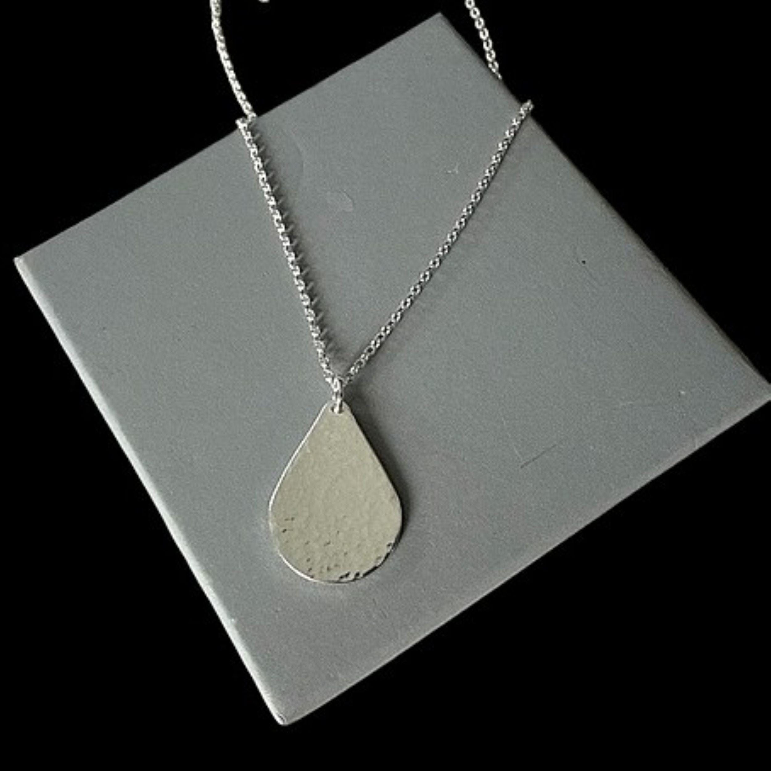YOSTER ネックレス Drop Necklace SILVER Chain necklace zircon drop pendant Sterling Silver - L