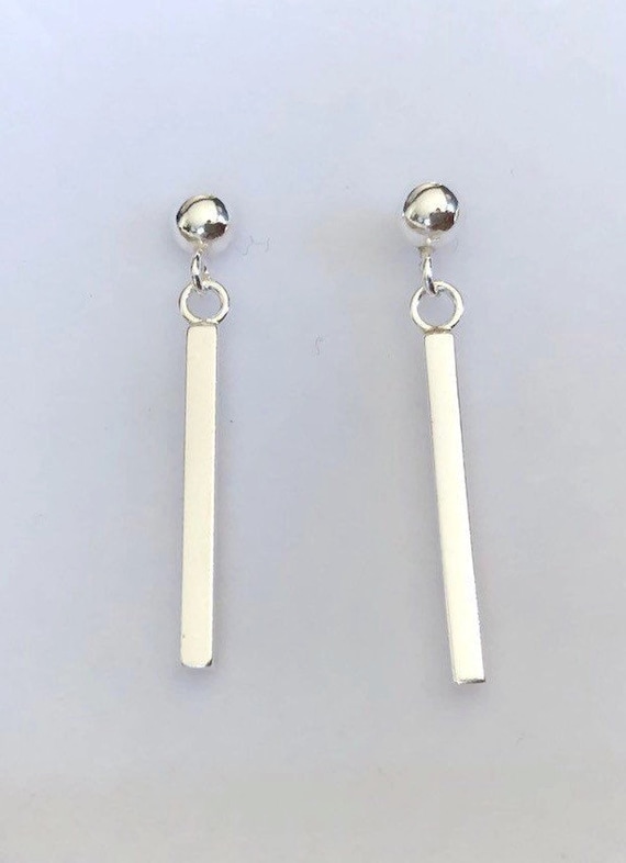 Pair of Long Bar Stud Earrings Pair of Long Bar Stud Earrings