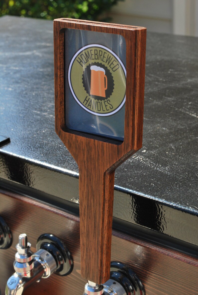 Large Brazilian Cherry Tap Handle Interchangeable Logo / Beer Name Great for homebrewers, Bars, Breweries, Wineries, etc. image 3