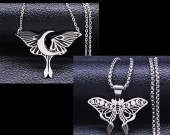 Luna Moth Necklace