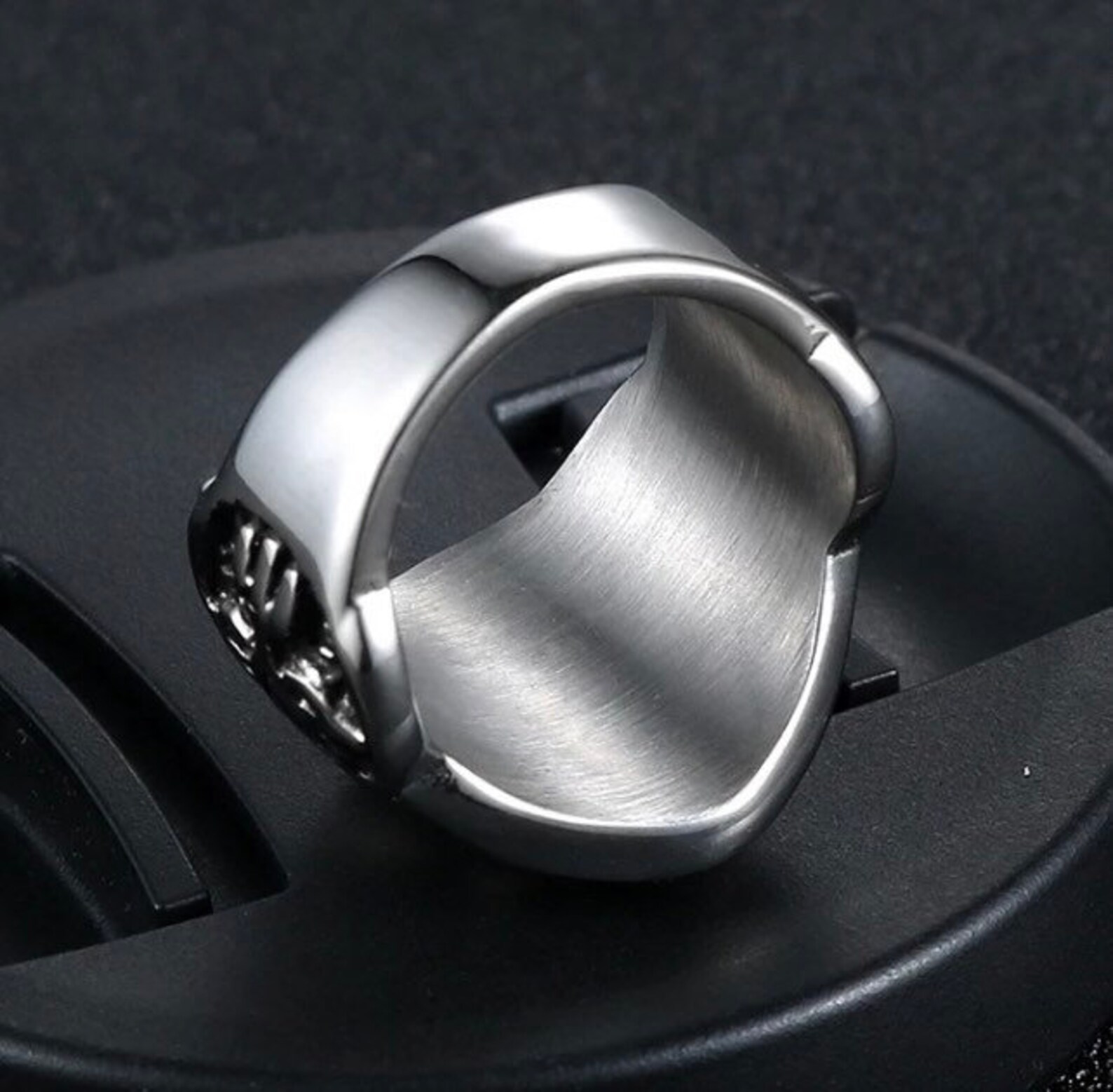 Stainless Sword Ring Etsy