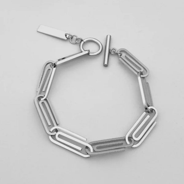 Paper clip bracelet