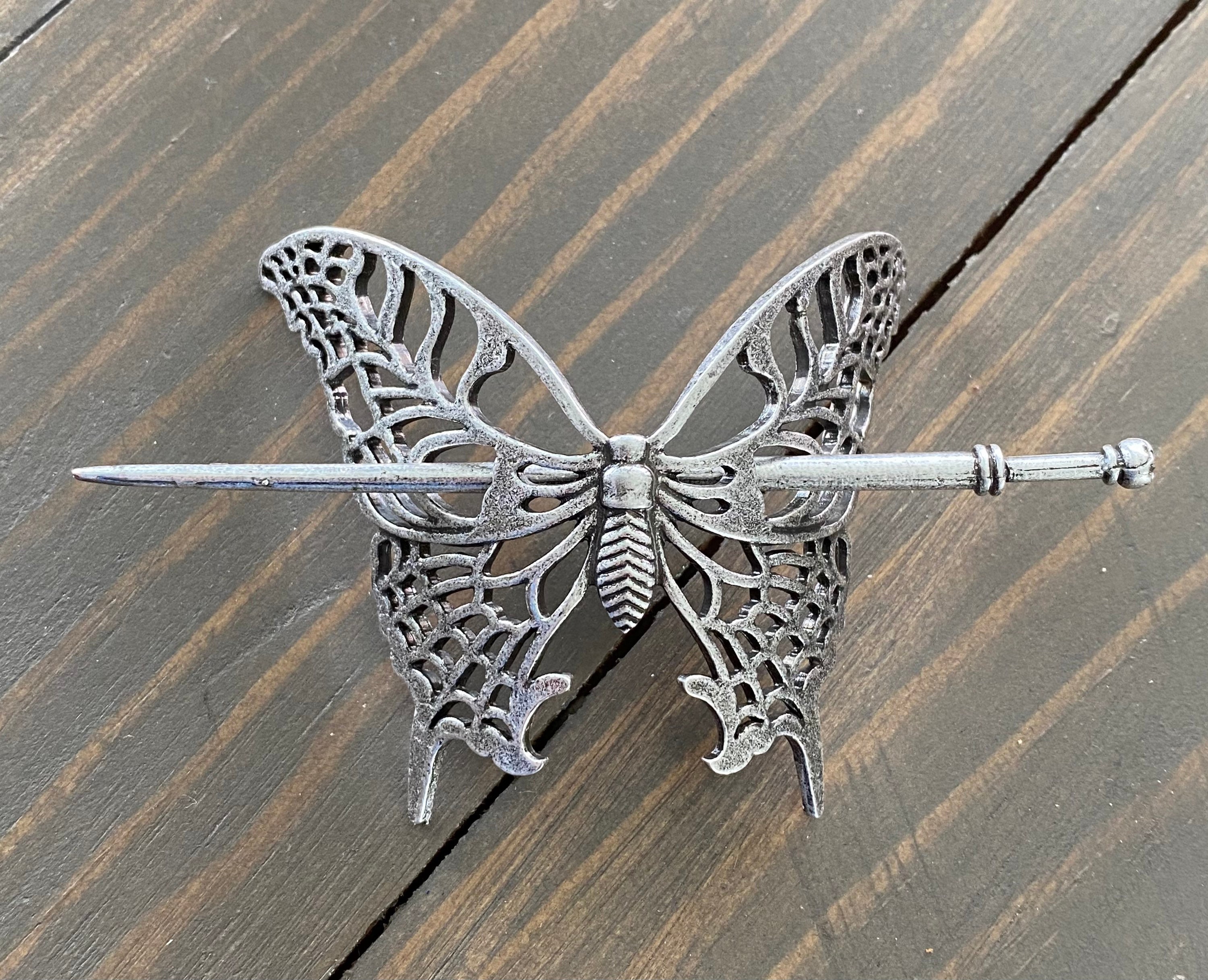 Silver Hair Pin Etsy