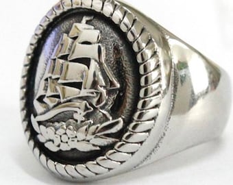 Stainless Steel clipper ship ring