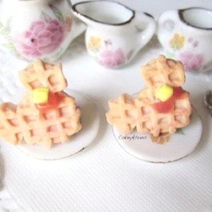 Mickey Mouse Waffle Earrings