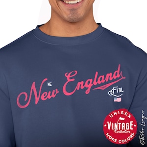 New England Patriots Football Sweatshirt | New England Crewneck Sweatshirt | New England Vintage Sweatshirt | UNISEX New England Sweatshirt