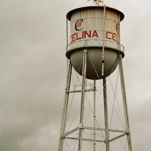 Celina Texas Photography Print Water Tower Fine Art Decor Digital Download Texas Wall Art