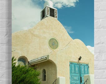Fotografía de Nuevo México Iglesia de San Ysidro Adobe Arquitectura del suroeste Impresión de bellas artes o lienzo, varios tamaños
