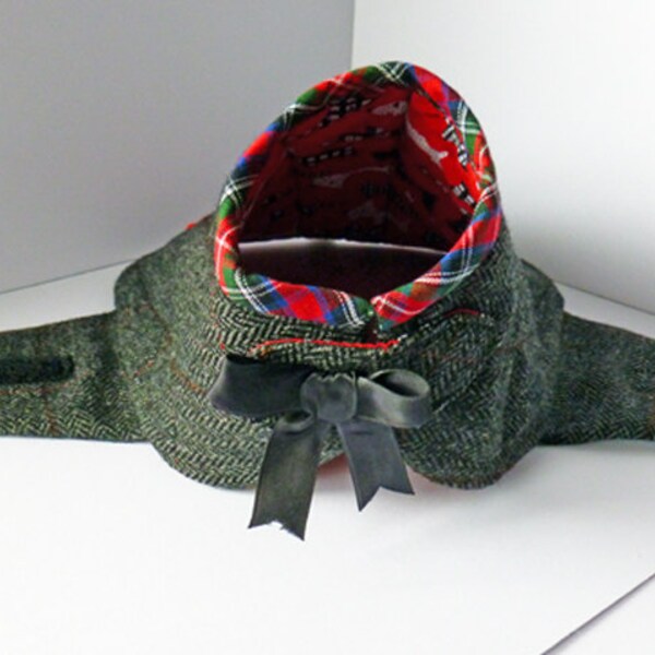 Dog Coat - Extra Small,Tweed Wool, padded and cotton lining