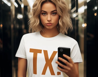 TX T-Shirt, Texas Tee - Bella & Canvas Screen Print Tee, A Great Gift For Texans!