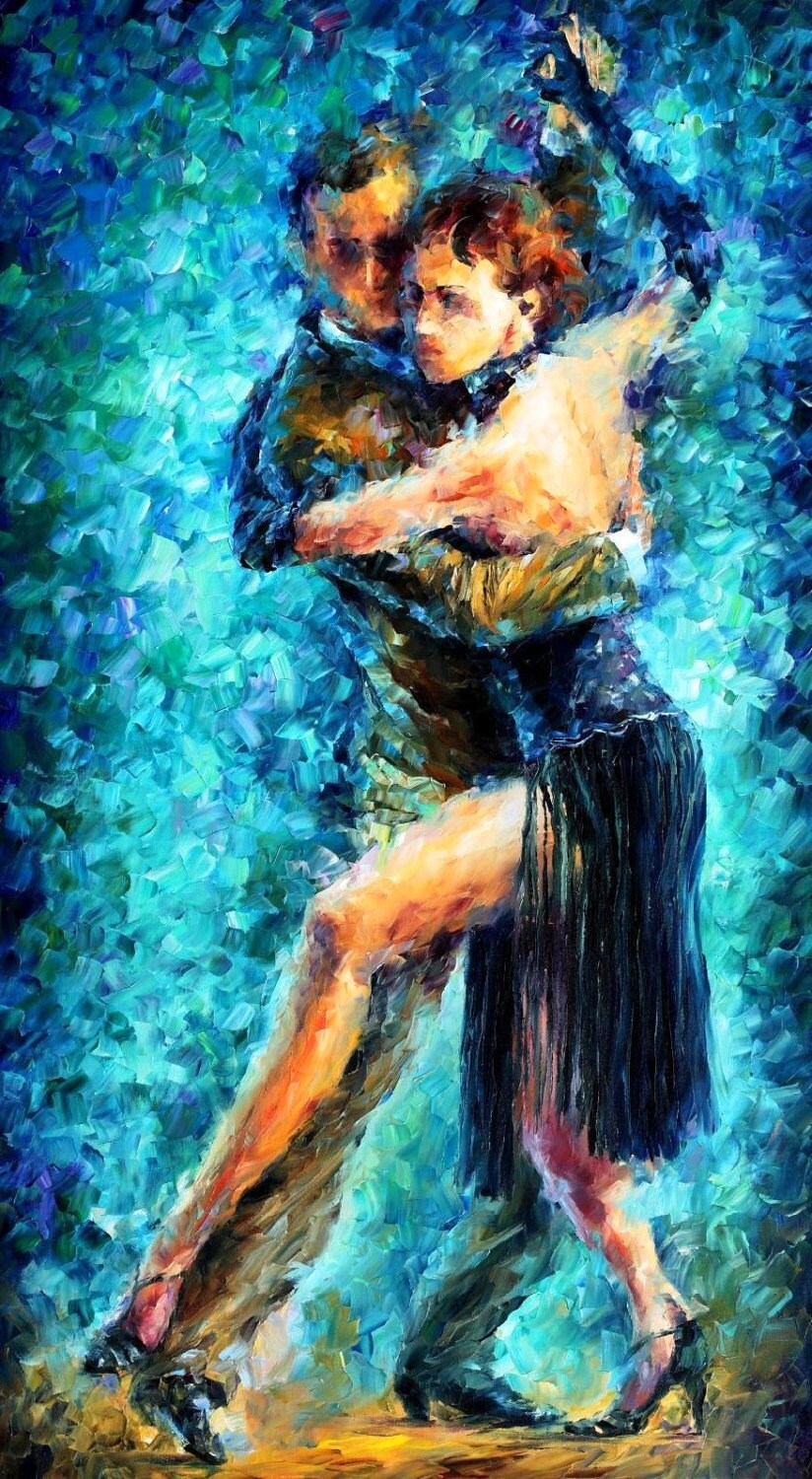 Oil Paintings Of Dancers Dance Art On Canvas By Leonid Afremov | Etsy