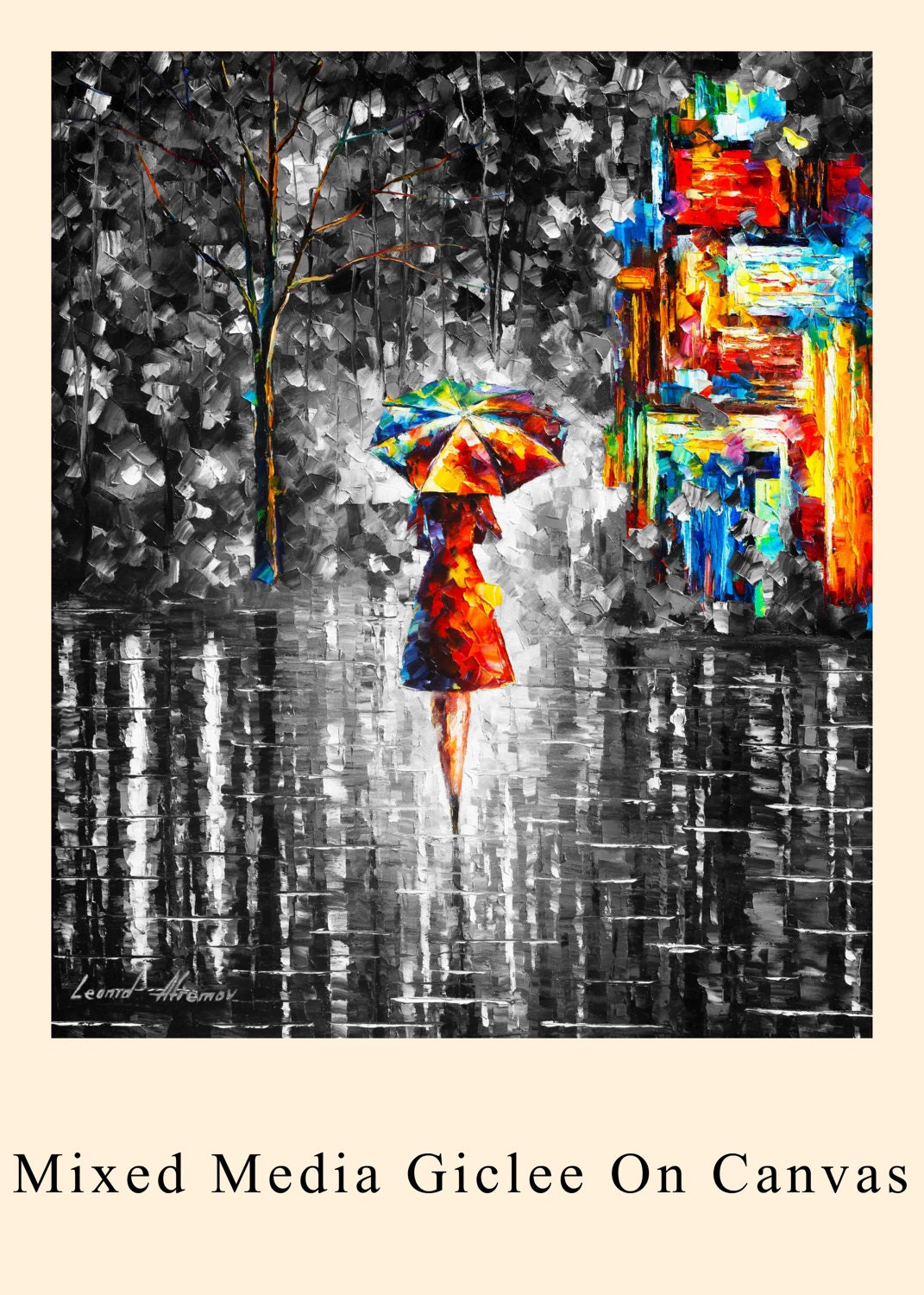 Famous Prints Popular Wall Art Women Canvas Giclee By Leonid Etsy