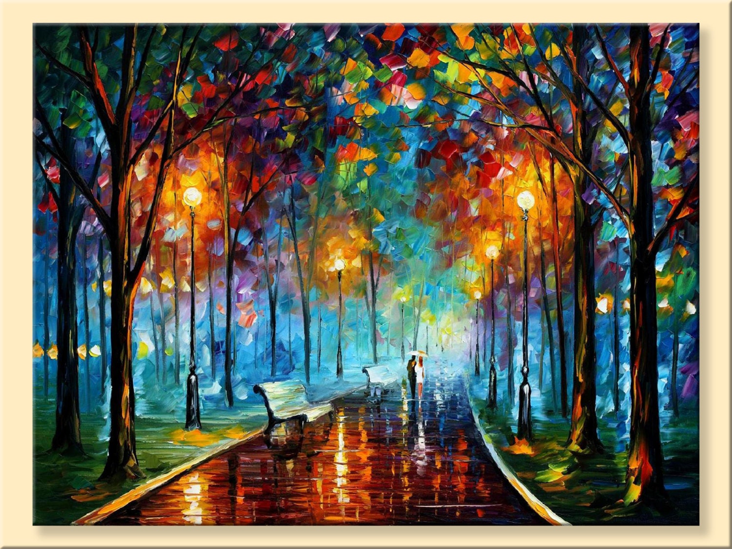 Misty Mood 2 Limited Edition Blue Landscape Bedroom Wall ...