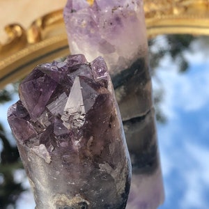 Amethyst Core Cylinder | Amethyst Tower | Brazilian Amethyst Cylinder Pillar