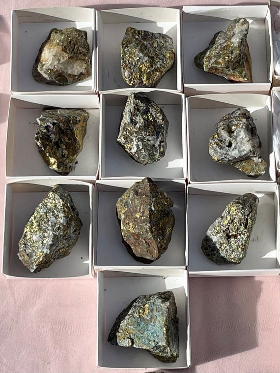 Raw Chalcopyrite Peacock Ore Pyrite Pieces Raw Chalcopyrite Peacock Ore Pyrite Pieces