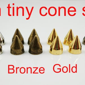 50PCS Silvery Cone Spikes Metallic Screw Back Studs DIY Craft Cool Rivets  Punk 10 X 25mm by CSPRING