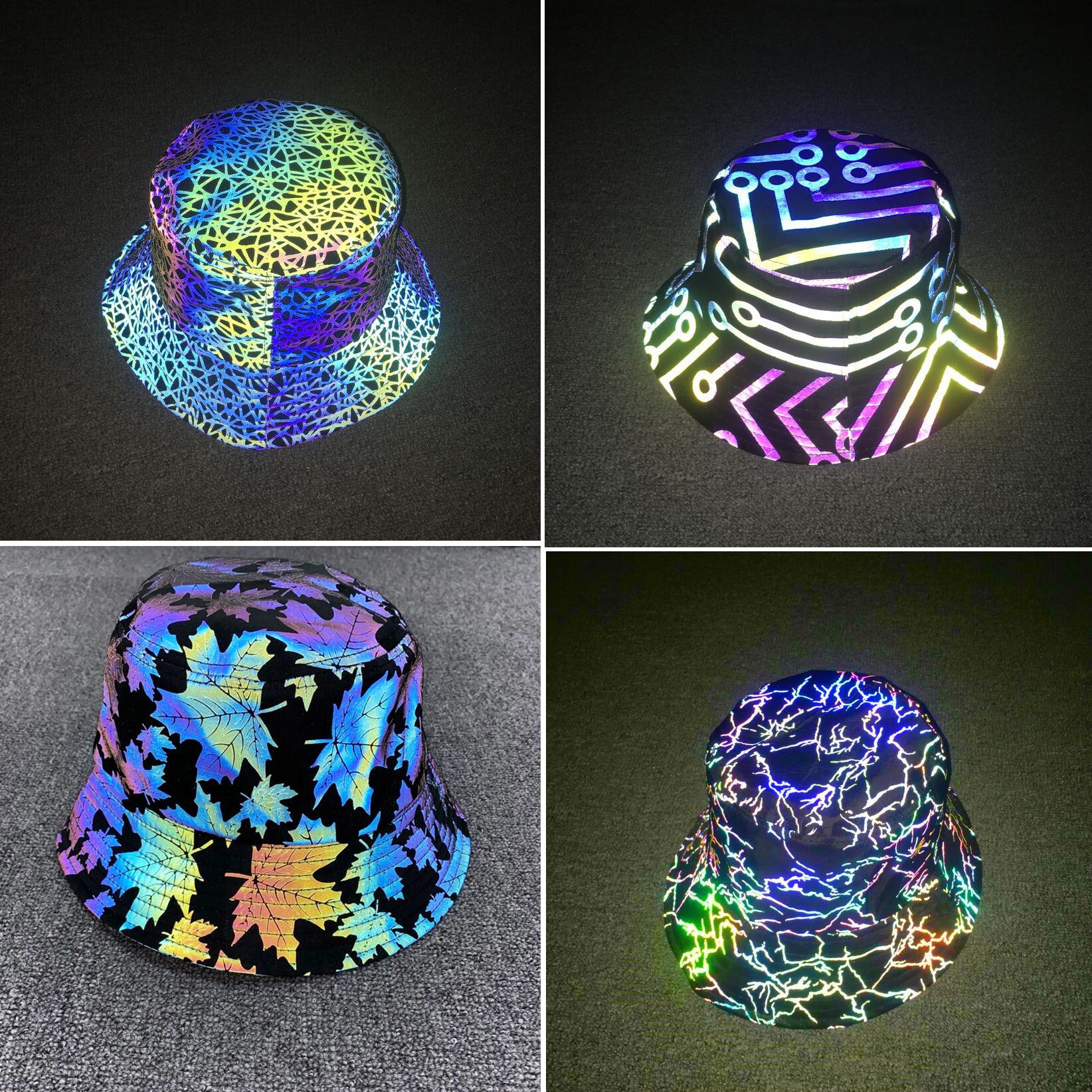 4 Designs Bucket Hat Reflective Sun 