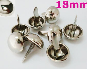 3 color available 18mm metal round spots bag purse feet nailhead beads 8pcs
