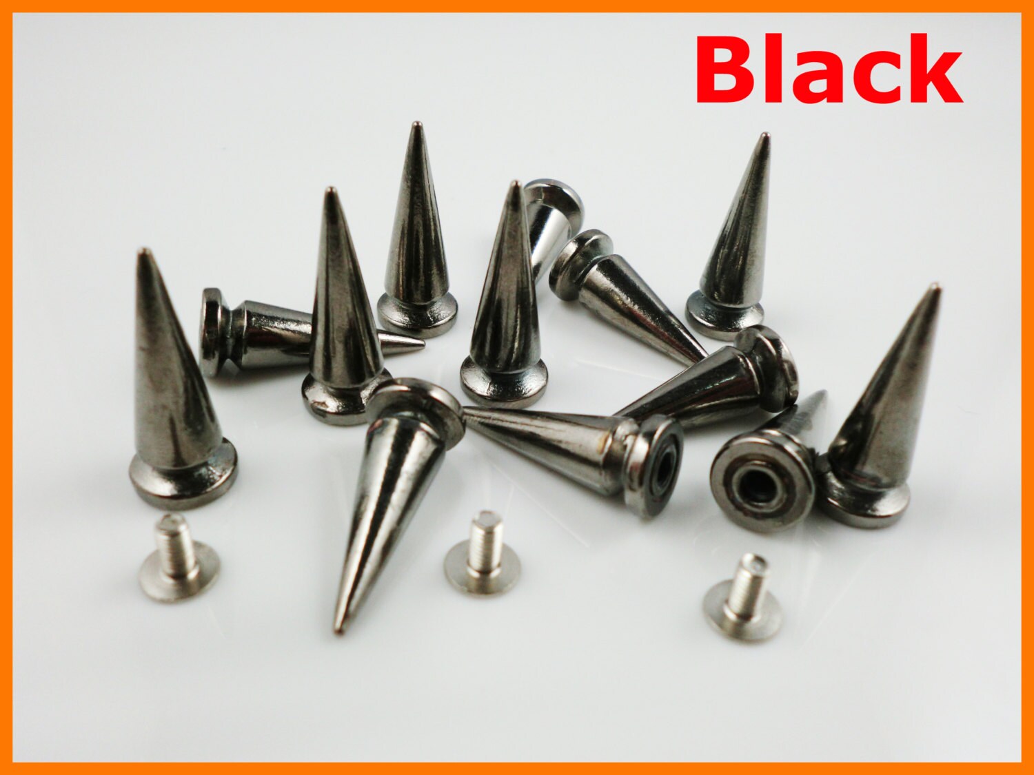 50pcs 1 height punk supply metal spike studs jacket Etsy
