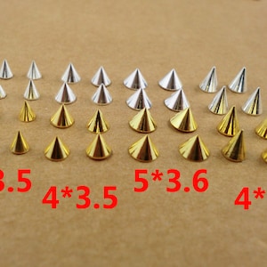 metal tiny nail file spikes studs different sizes