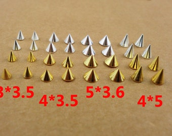 metal tiny nail file spikes studs different sizes