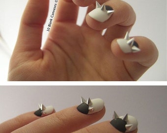 120pcs 3.5mm tall tiny conical nail art spike studs gold/silver available