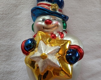 Vintage Handcrafted Glass Ornaments from The Brass Key, circa 1999.