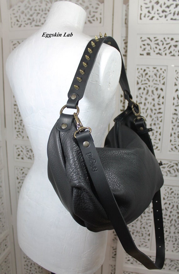 Italienische Ledertasche weiche Geldborse im Rock Chic Punk Gothic Mode Cyberpunk Stil moderner Punk mit Nieten Umhangetasche Schulterhandtasche. Etsy