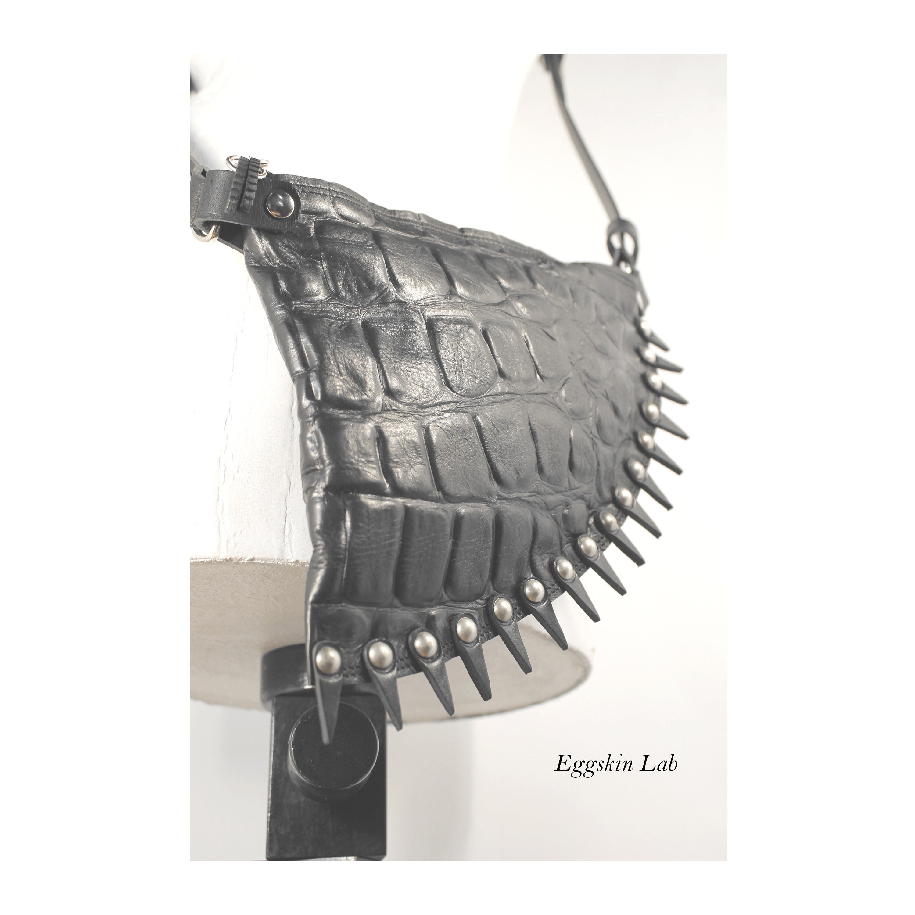 Cyberpunk Pouch Eclectic Gothic Purse and Unisex Fanny Pack Modern Goth Punk Unisex Pouch Pocket With Spikes Mini Studded Bag Dark Fashion Etsy