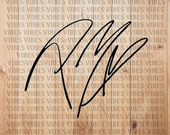 PM Posty autograph car decal, window, bumper sticker no background
