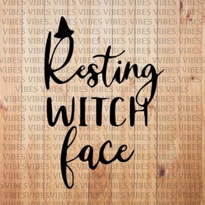Resting Witch Face halloween witch hat car decal, window, bumper sticker no background