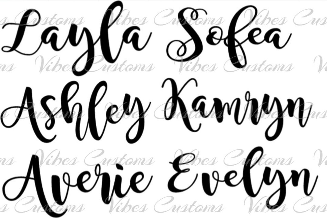 Customized Name Car Decal, Window, Bumper Sticker No Background Etsy