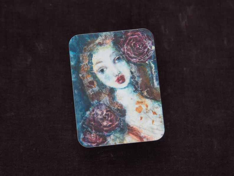 Fine Art Sticker angel goddess female portraits fairy fairytale mermaid