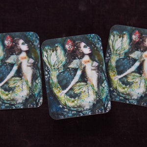 Bellas Artes Pegatinas diosa ángel retratos femeninos cuento de hadas sirena