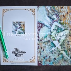Tarjeta de felicitación de bellas artes 'Airy Fairy', cuento de hadas, hadas