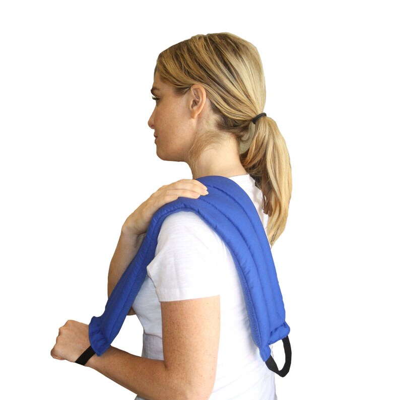 My Heating Pad Multi Purpose Natural and Reusable Hot & Cold Therapy Pack Rice Heating Pad blue