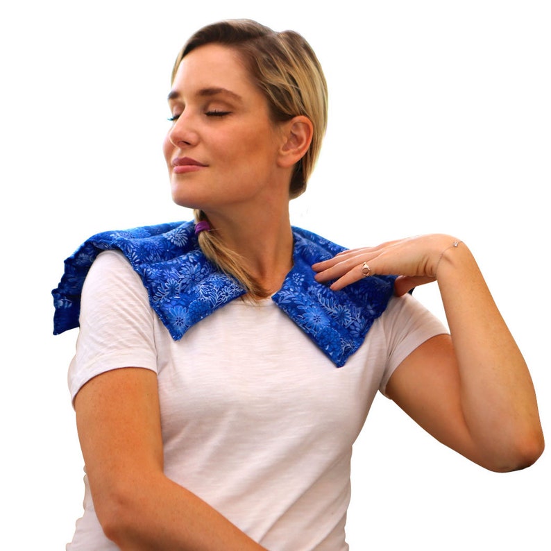 Neck Heating Pad, Microwavable Heated Neck Wrap, Herbal Heat Therapy