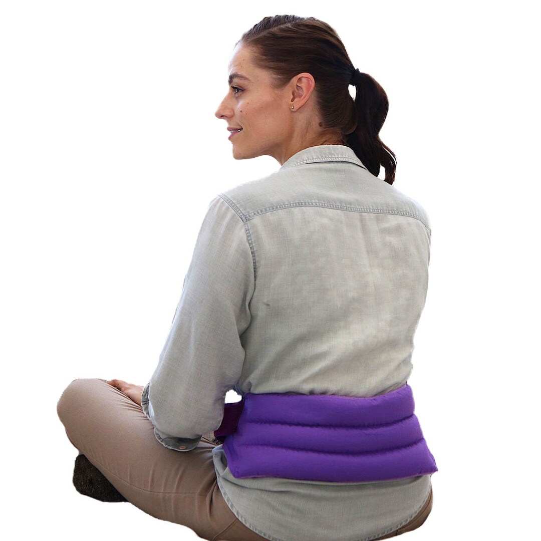 Back Pain Relief Heat / Cold Pack Menstrual Cramp Relief Adjustable Hands Free Wrap