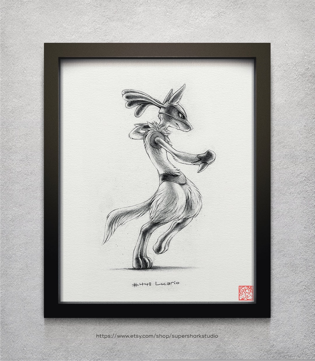 Lucario - 8 X 10