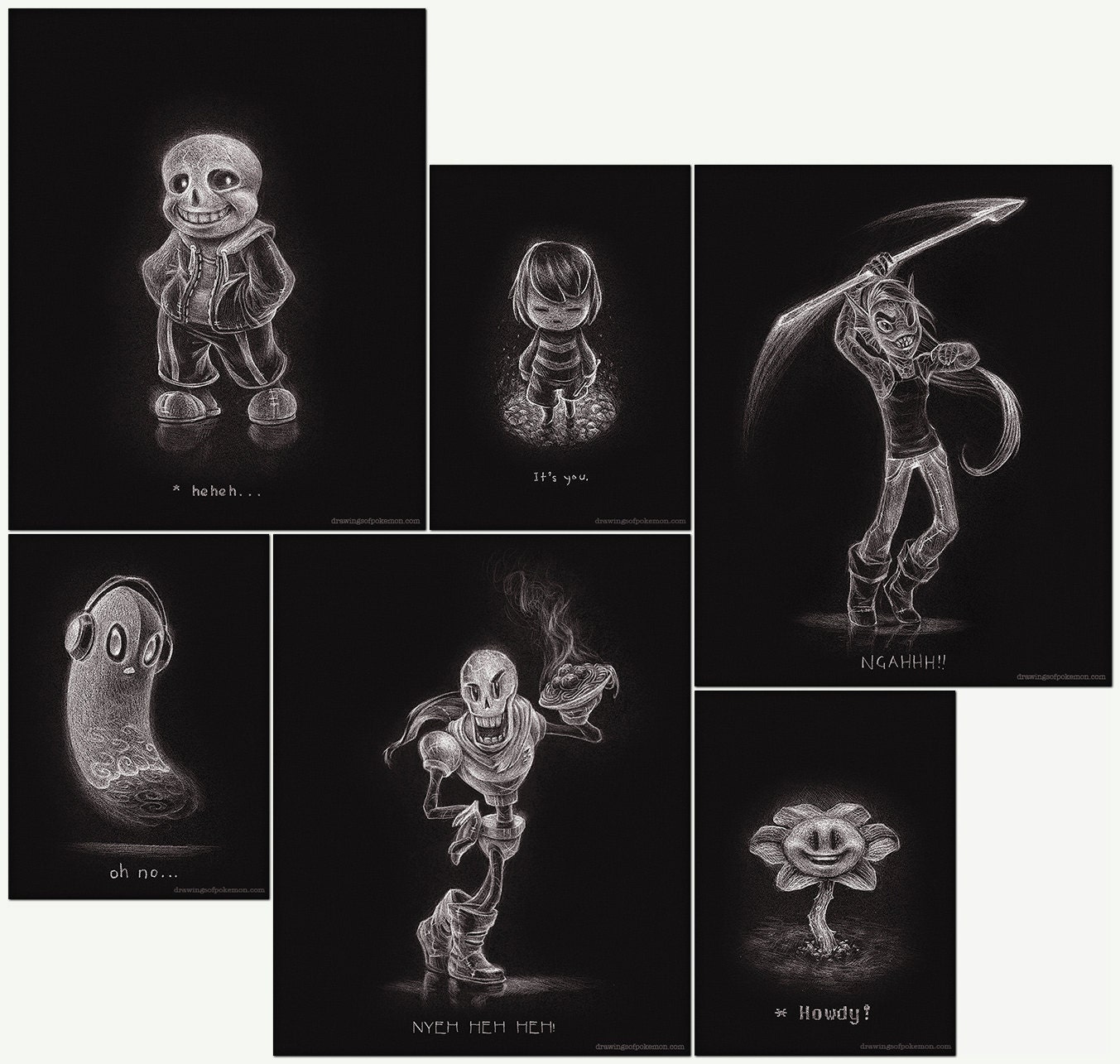 Undertale Au Mounted Prints for Sale