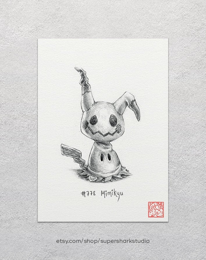 mimikyu (pokemon) drawn by akadako